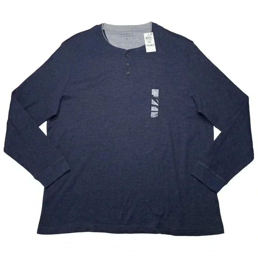 Club Room Cotton Blend Long Sleeve Mens Light Thermal Size 2XL - Picture 2 of 11